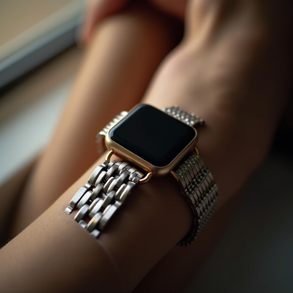 montre connectée femme bracelet acier