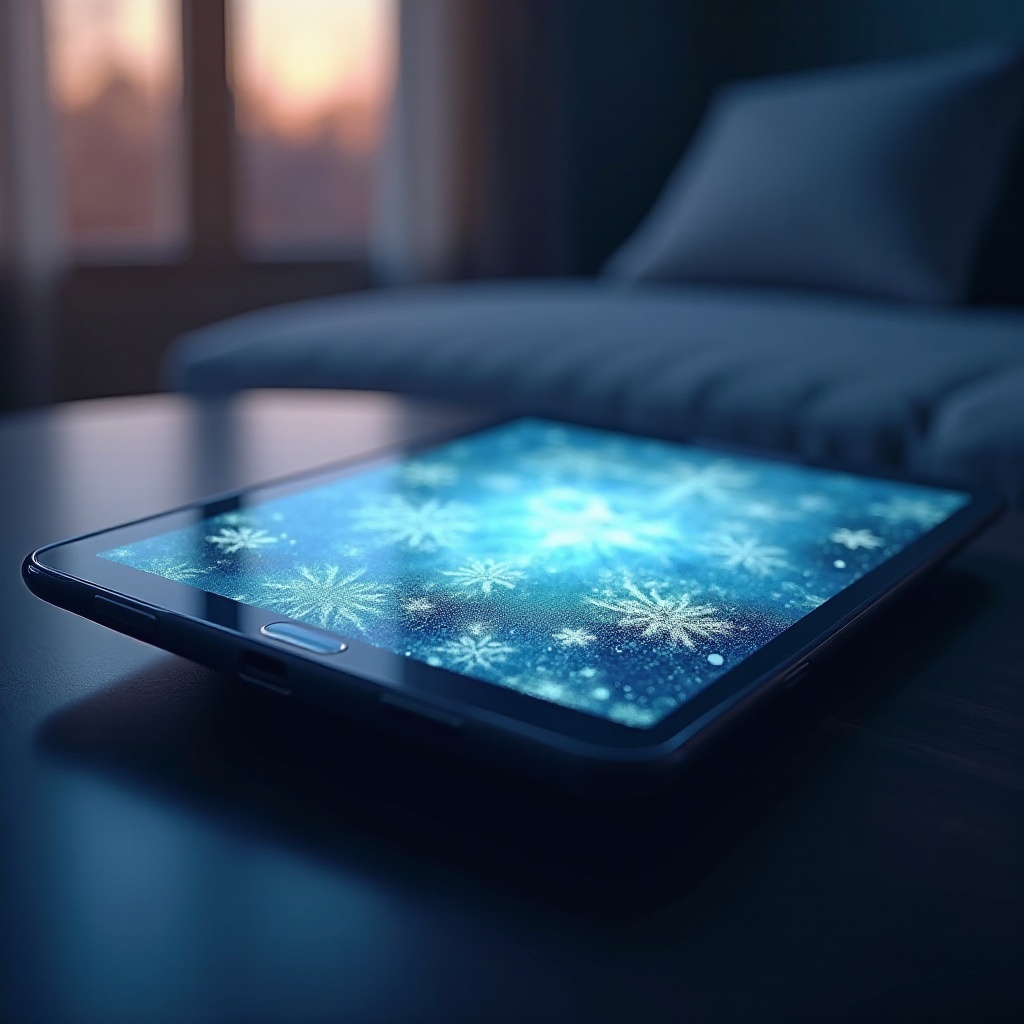 ecran tablette samsung bloqué